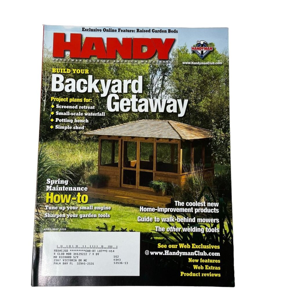 Handyman Woodworking Magazine Vol 17 Issue 2 No 93 Apr May 2009 u Backyard Getaw